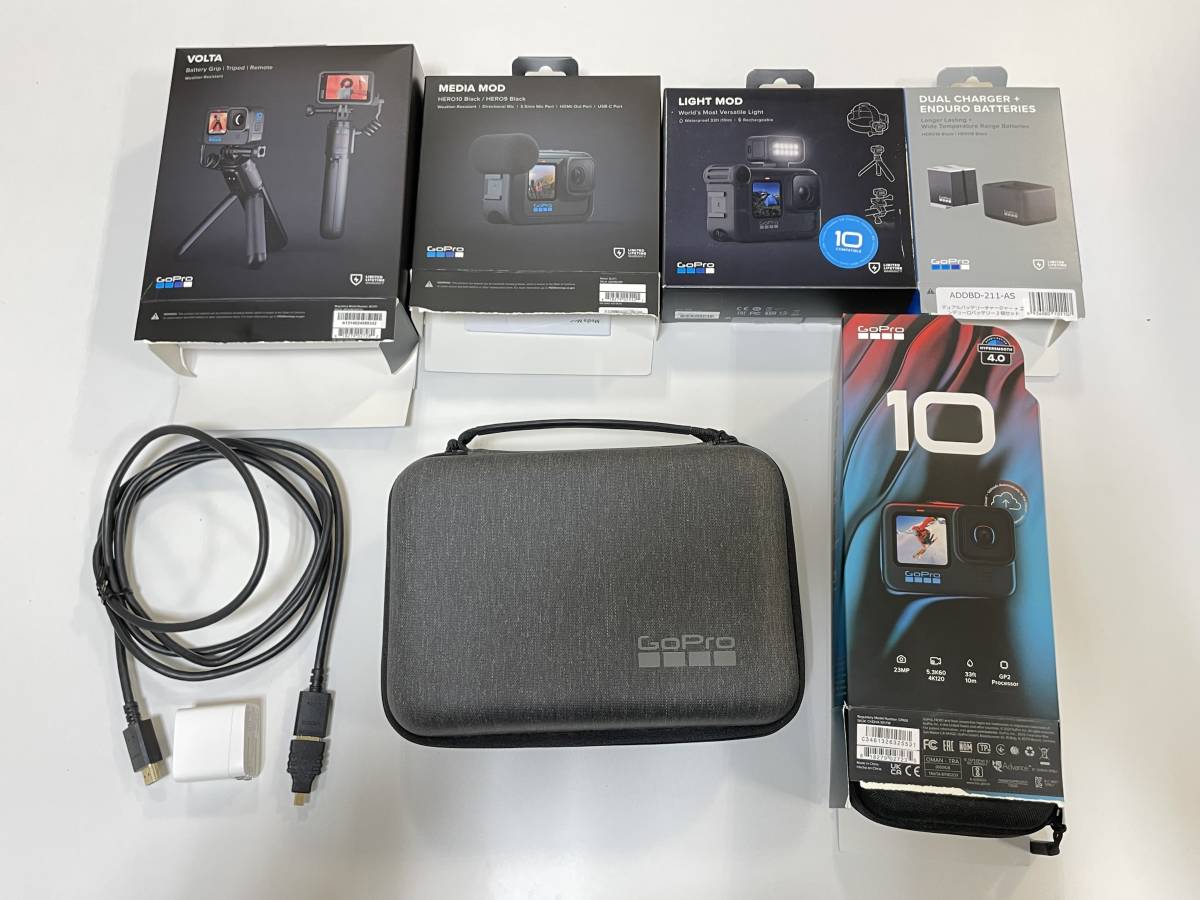 Go Pro Hero 10 Black CHDHX-101-FW CPKG1 付属品多数有り ゴープロ