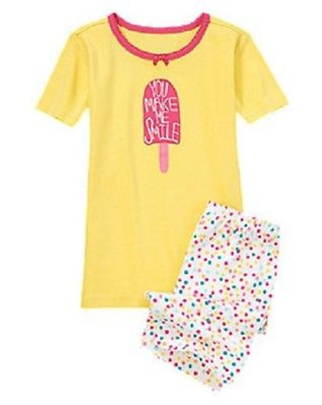 即決！新品 ジンボリー 8T 130 半袖パジャマ You Make Me Smile Gymboree_画像1