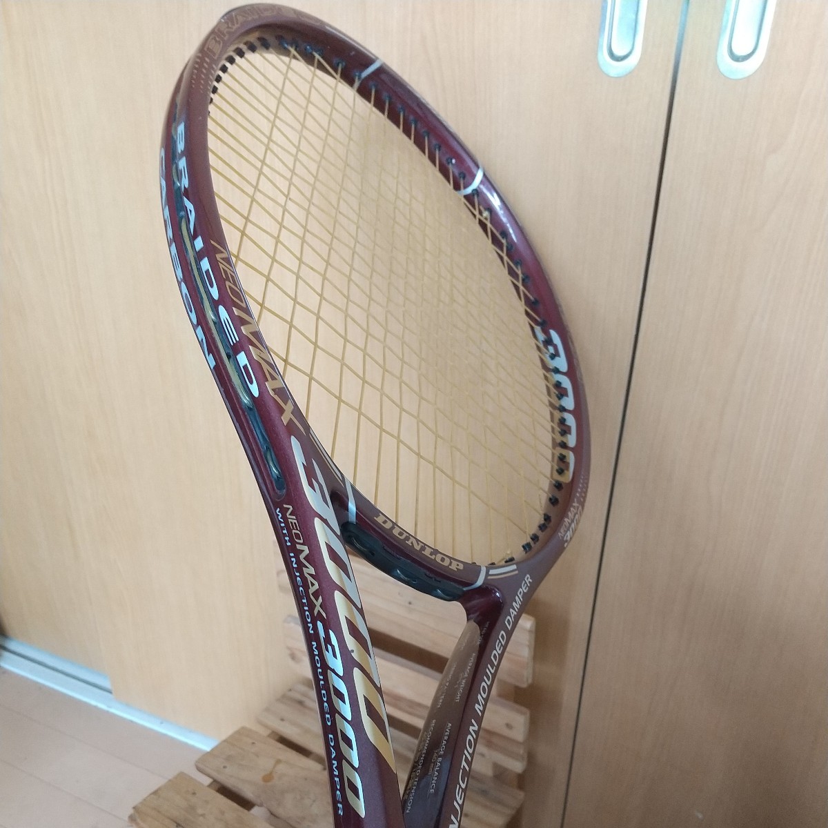  price decline negotiations OK* scratch little beautiful goods *NEO MAX 3000/ Neo Max 3000/ grip 1/ Dunlop /DUNLOP/ used tennis racket 