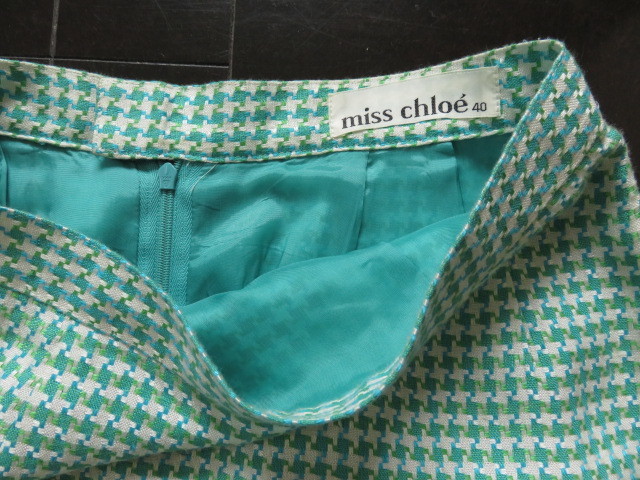 ■上質美品【miss chloe】ミスクロエ高級 麻スカート【40】送料164円 b473_画像3