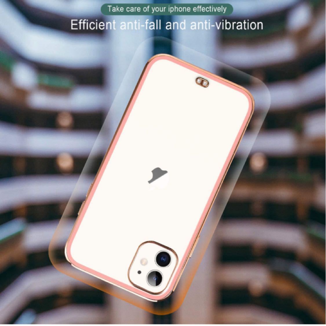 iPhone11 ケース クリア カバー スマホケース 透明 可愛い かわいい 韓国 耐衝撃 薄型 TPUバンパー アイフォン11(桜 ピンク)_画像6