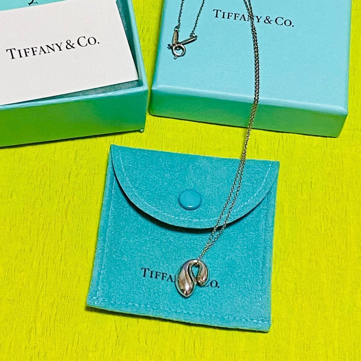 Tiffany ティファニー ネックレス 【正規品】TIFFANY&Co. ティファニーダブルティアドロップ ネックレス 