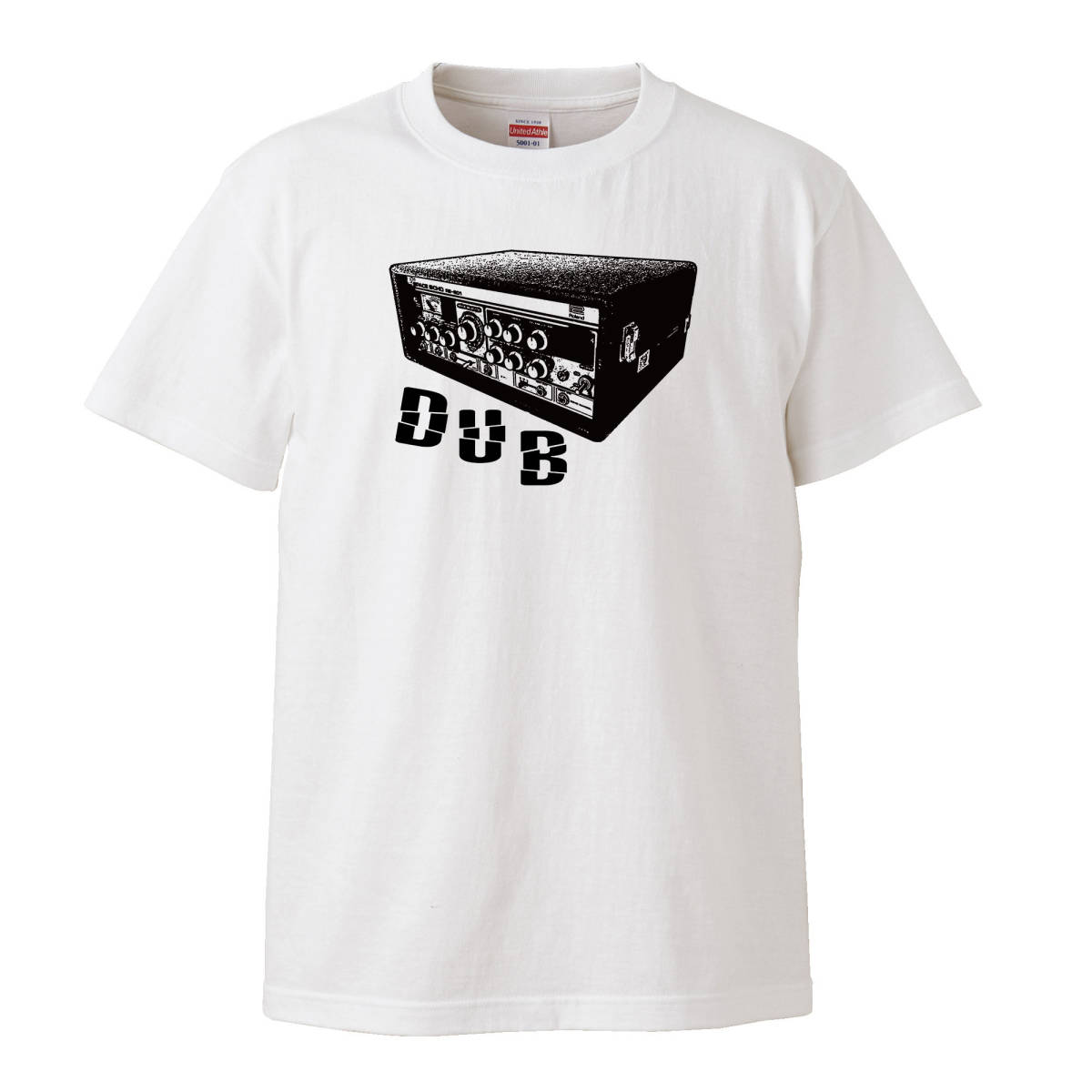 【Lサイズ 白Tシャツ】DUB ダブ テープエコー RE201 roland ローランド リーペリー lee perry ジャマイカ レゲエ バンドT LP CD レコードの画像1