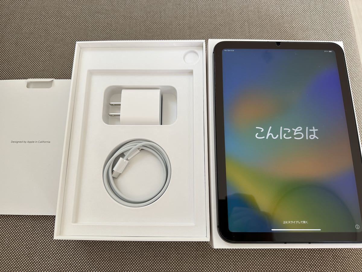 Apple iPad mini 第６世代 Cellularモデル スペースグレイ 64GB SIMフリー 純正カバー付き 送料込み_画像1