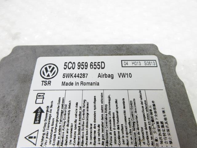 24年 VW ゴルフ6 1KCBZ (4)エアバックコンピューター 5C0959655D 184610 4503_画像6