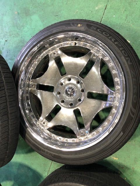 Giovanna ジオバンナ 25in 12J+10 PCD165.1 ピレリ スコーピオンゼロ 315/40R25 HUMMER ハマー H2 中古難あり ※必ず写真要確認_画像5