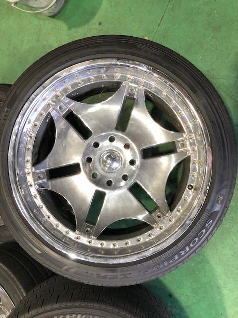 Giovanna ジオバンナ 25in 12J+10 PCD165.1 ピレリ スコーピオンゼロ 315/40R25 HUMMER ハマー H2 中古難あり ※必ず写真要確認_画像3