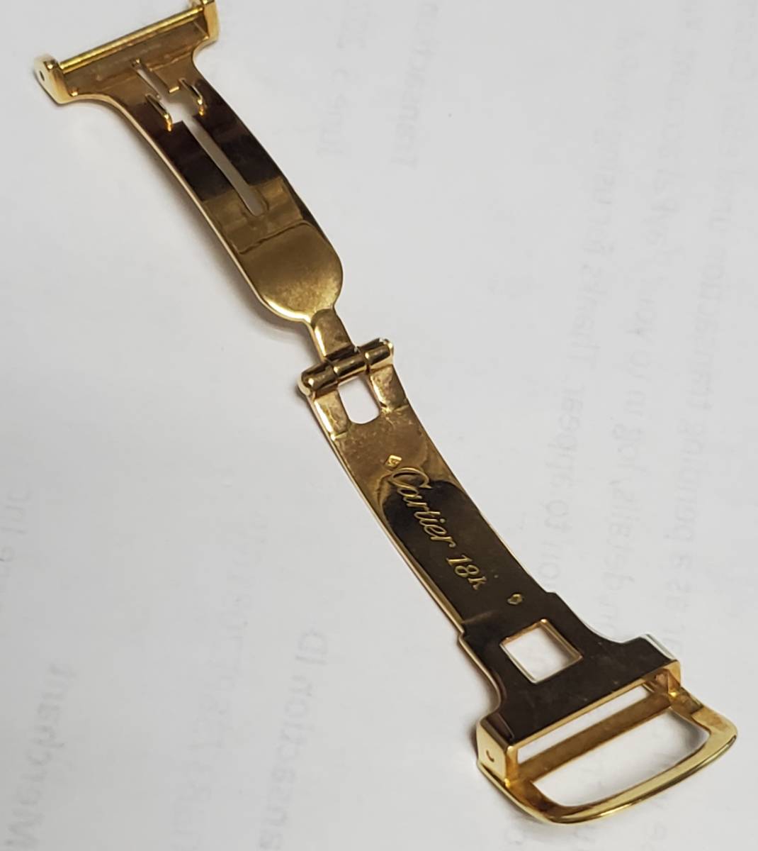 10-カルティエ Dバックル 14ミリ 70年代 金無垢 10-カルティエ Dバックル 14ミリ 70年代 金無垢