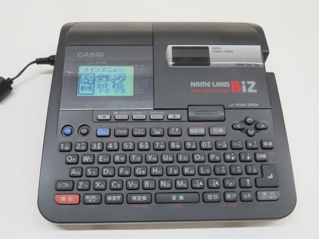 ◇CASIO KL-M20 ネームランドラベルライターブラック動作品カシオUSED