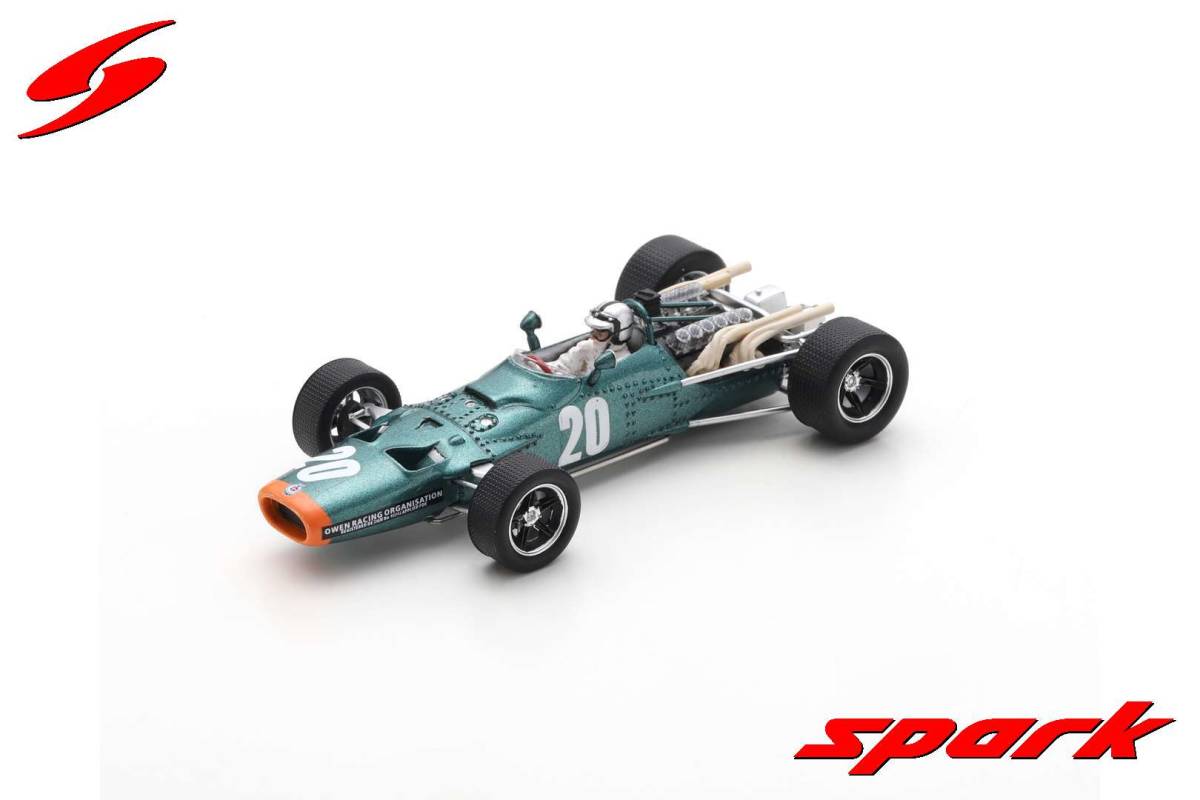 ■スパークモデル 1/43 1968 BRM P133 #20 P.ロドリゲス フランスGP