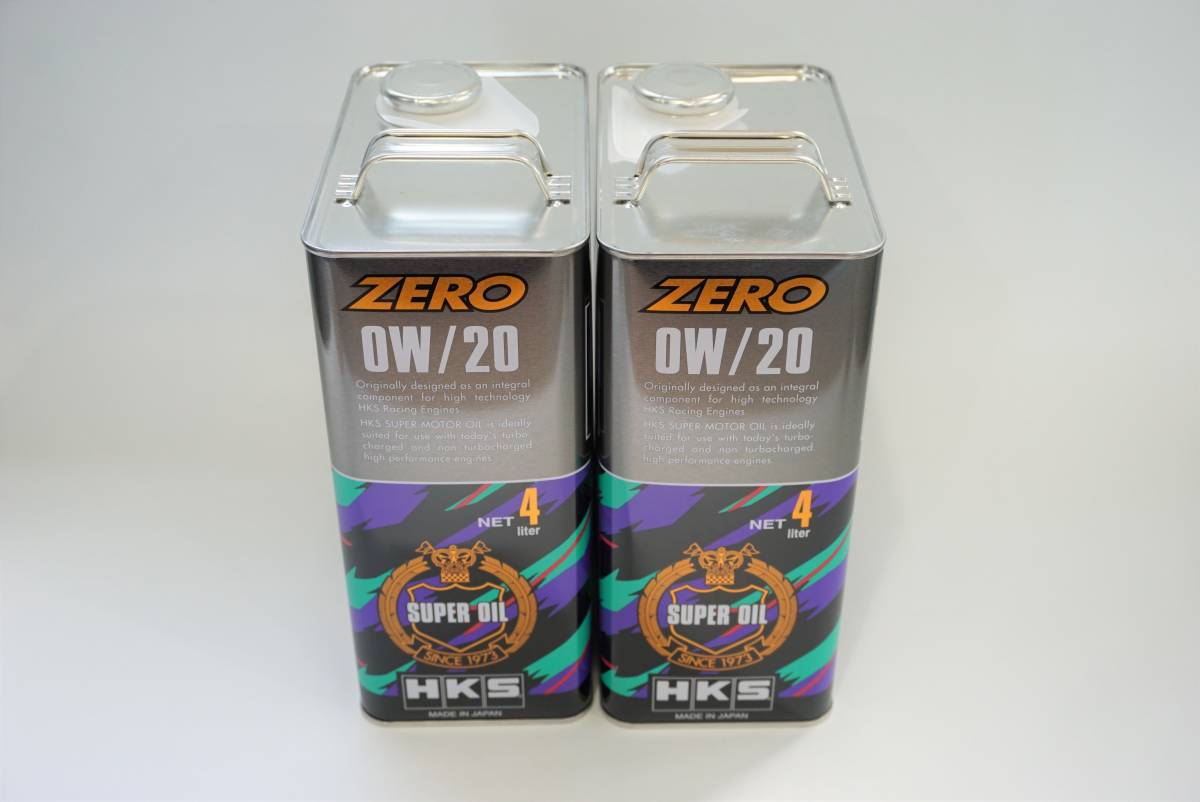 [1 jpy outright sales ]52001-AK154 HKS engine oil 0W-20 SUPER ZERO RACING 4L [2 can set ]
