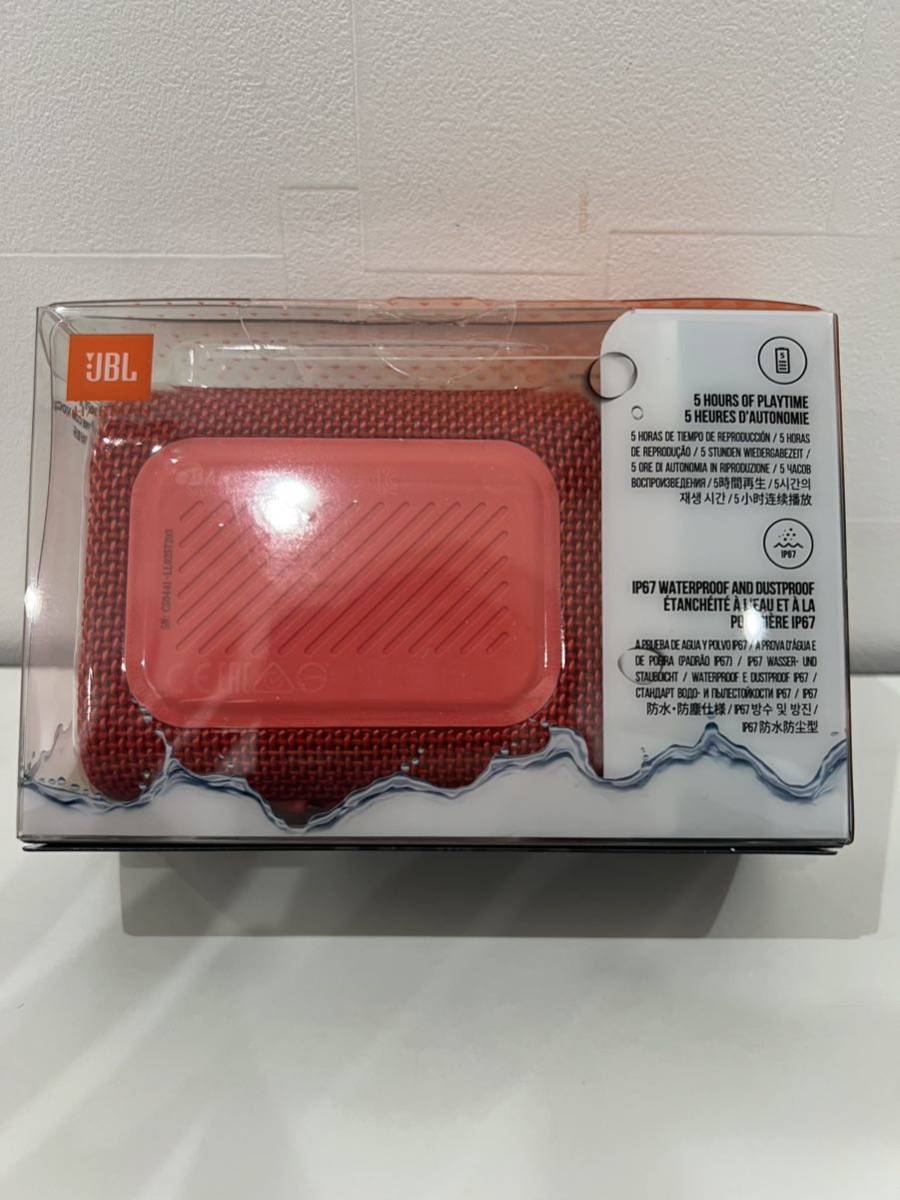 【未開封品】JBL Bluetoothスピーカー GO3 レッドの画像2