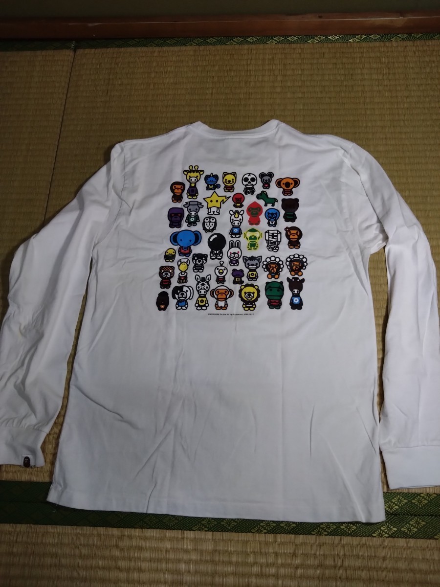 アベイシングエイプ　A　BATHING　APE　ロングＴシャツ　サイズM　長袖　ベイビーマイロ　ロンT　エイプ　マイロ　APE　送料無料_画像2