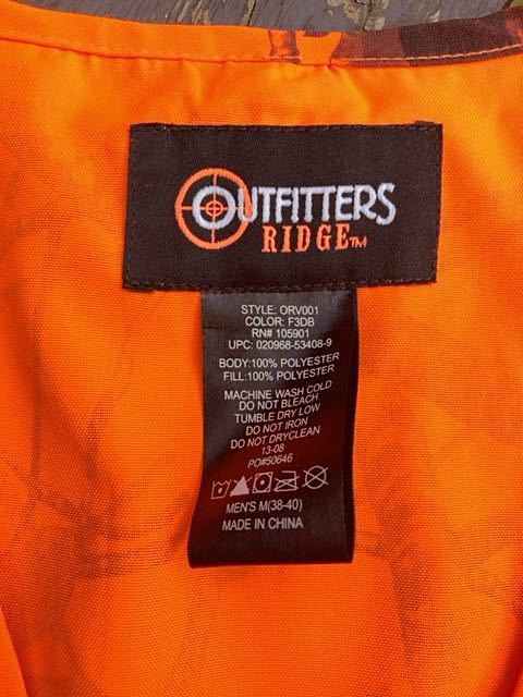 Outfitters Ridge] orange камуфляж лучший : US размер M(38-40) Япония L степень : Blaze Camo.. ружье охота .. стрельба охота tactical