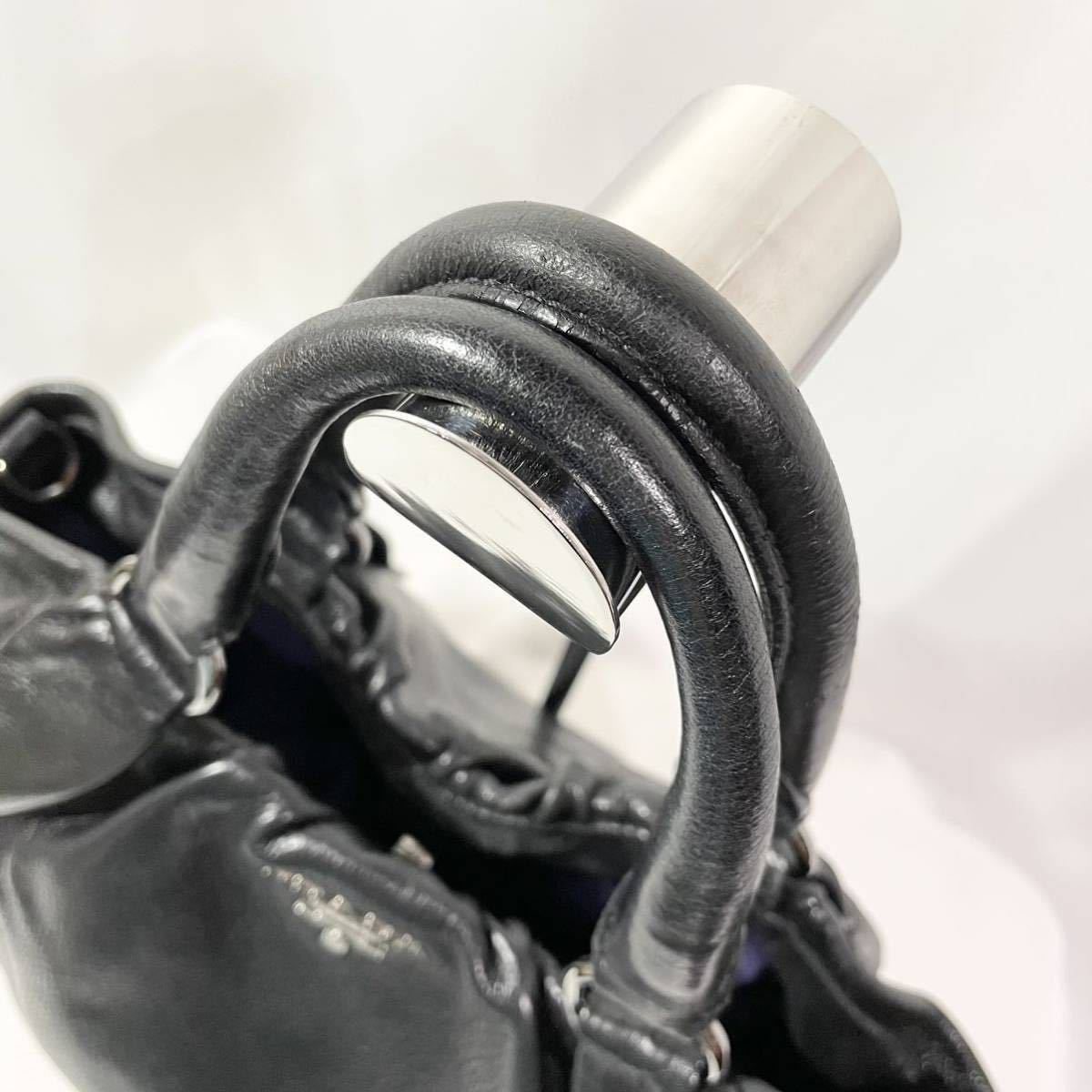 本物新品保証】 ハンドバッグ プラダ PRADA 正規品 オールレザー