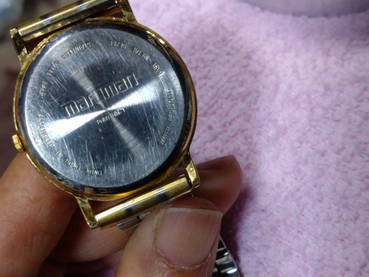 電池交換済み　稼働品　腕時計　maruman　Phoria PH001 HM71 アナログ　3針　中古品　現状渡し
