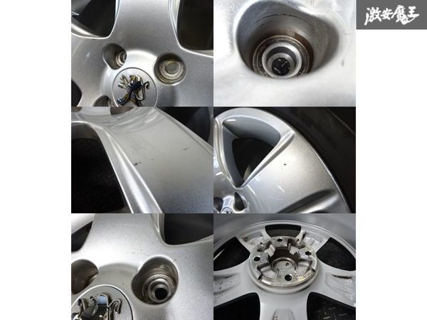 ●PEUGEOT プジョー 3008 純正 16インチ 7J +32 シルバー PCD108 4穴 9684880380 + スタッドレスタイヤ 215/60R16T 5mm山 4本 即納 棚O-6_小傷 塗装ハガレ