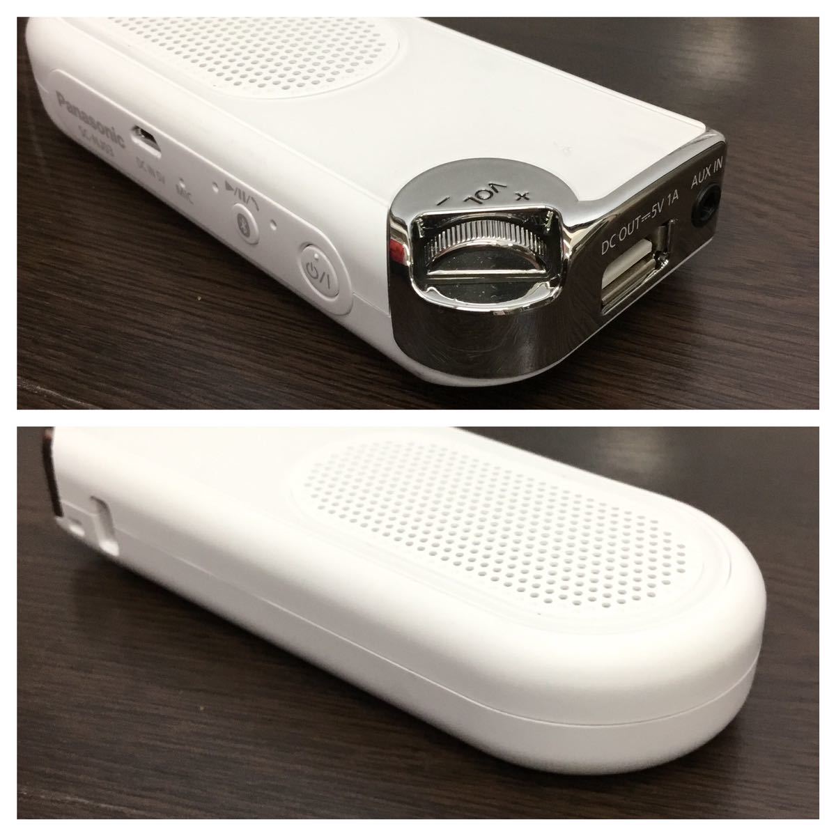 Panasonic パナソニック ポータブル ワイヤレススピーカー SC-NJ03 ホワイト★★◎GU23_画像3