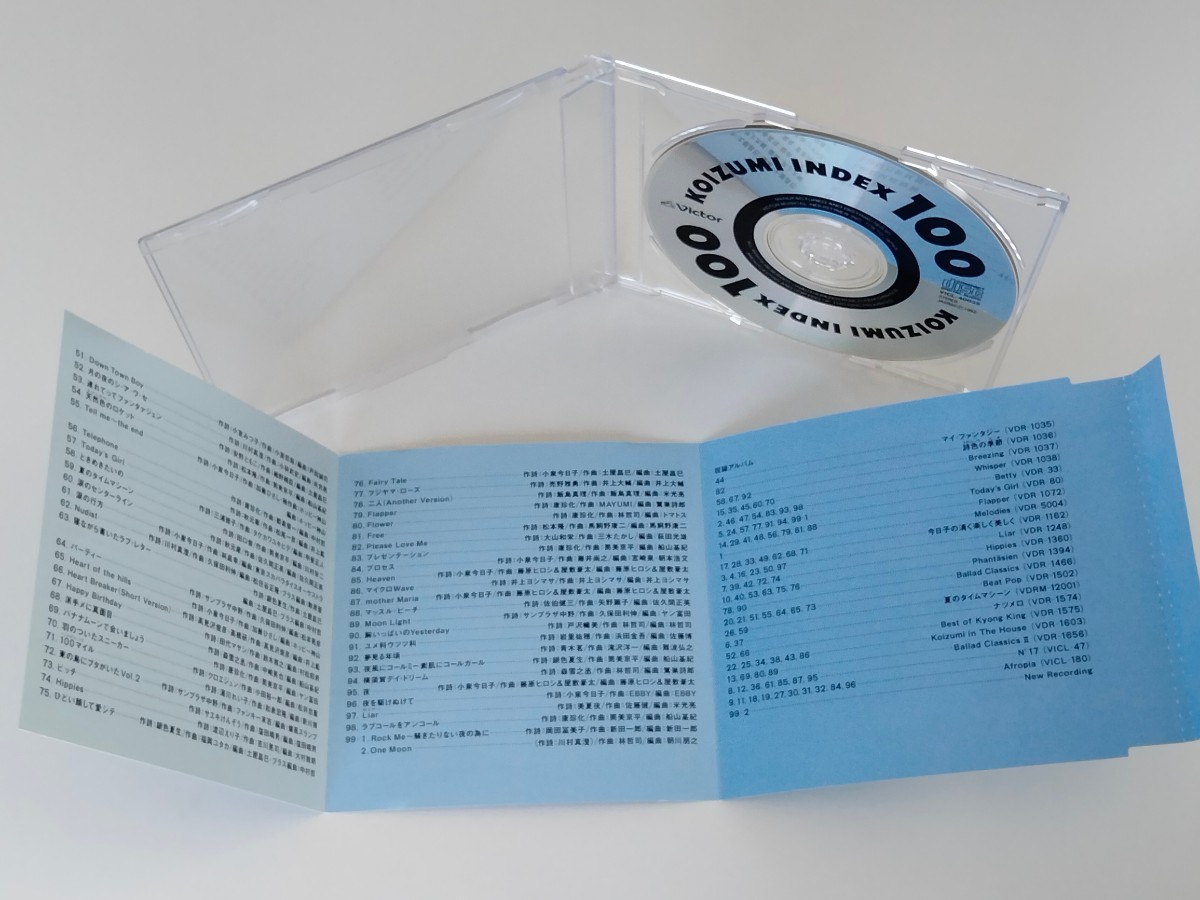 小泉今日子 KOIZUMI INDEX 100 CD ビクター VICL40035 92年盤,ダイジェスト100曲,Breezing,Whisper,Betty,Today's Girl,Flapper,Afropia,_画像4