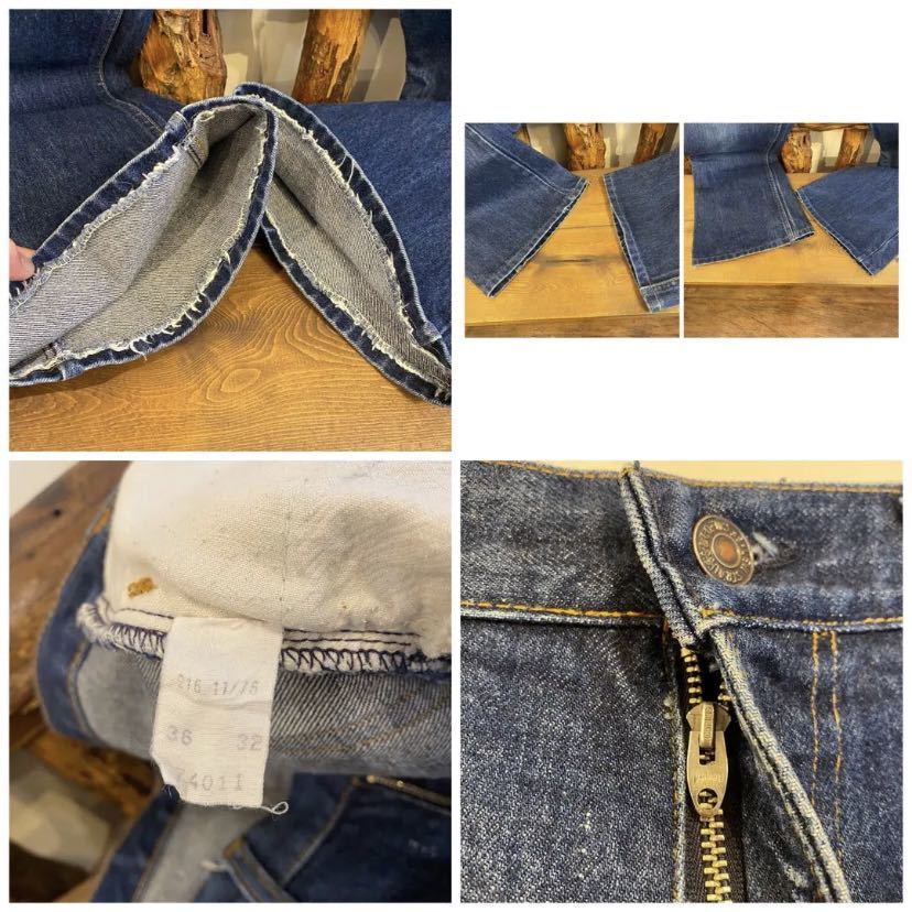 70s 35 × 28.5 Levis646 カナダ製 ヴィンテージ リーバイス デニム USA