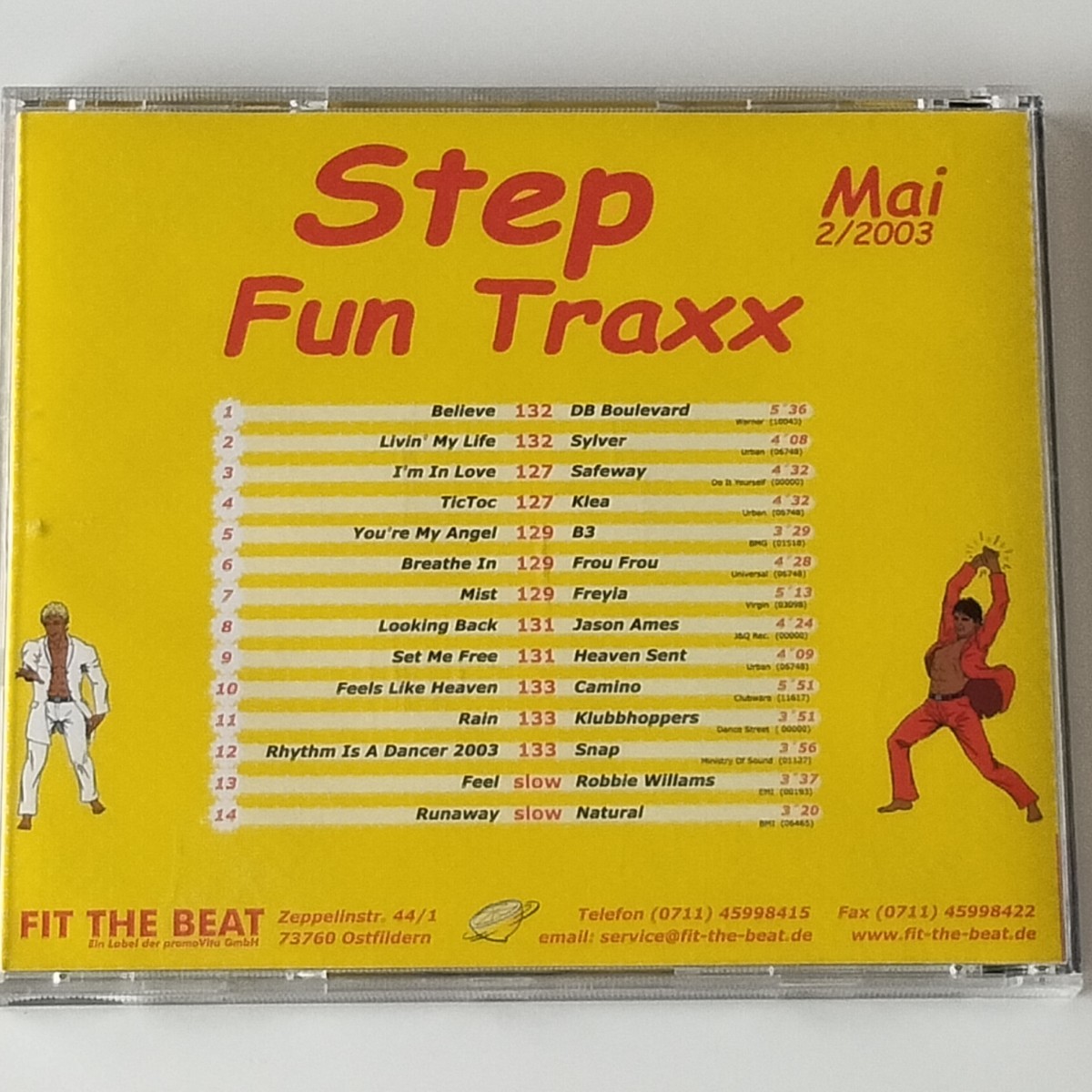 【フィットネス音楽CD】FIT THE BEAT / STEP FUN TRAXX 2/2003 / エアロビクス, トレーニング, ダンス, ステップ, エクササイズ, FITNESS_画像2