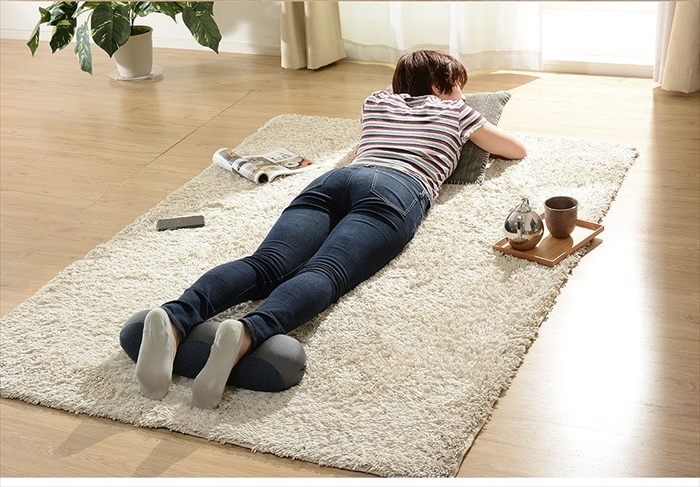 足枕 えだまめ 枕 枝豆 えだまめ足枕 足のむくみ対策 首枕 腰まくら 足まくら 枝豆型 疲れ対策 かわいい グリーン M5-MGKST00076GRN643