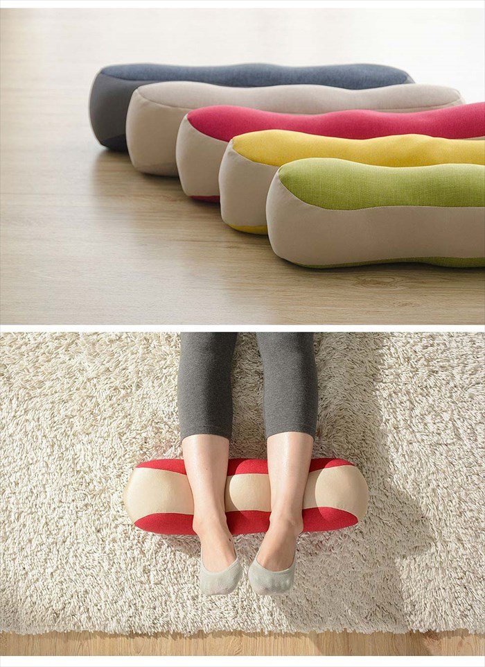 足枕 えだまめ 枕 枝豆 えだまめ足枕 足のむくみ対策 首枕 腰まくら 足まくら 枝豆型 疲れ対策 かわいい グリーン M5-MGKST00076GRN643