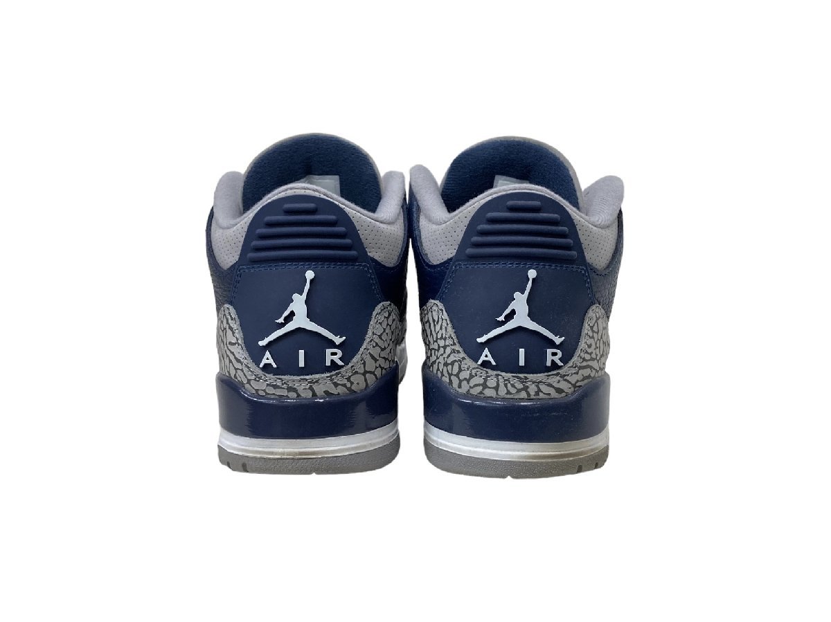 NIKE ナイキ AIR JORDAN 3 RETRO MIDNIGHT NAVY エアジョーダン スニーカー CT8532-401 27.5cm US9.5 ネイビー メンズ /027_画像5