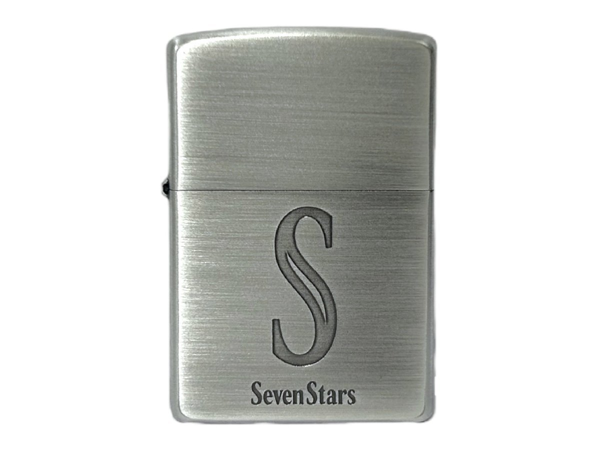 zippo (ジッポー) SEVENSTAR セブンスター オイルライター 2000年製 シルバー 雑貨/078_画像1