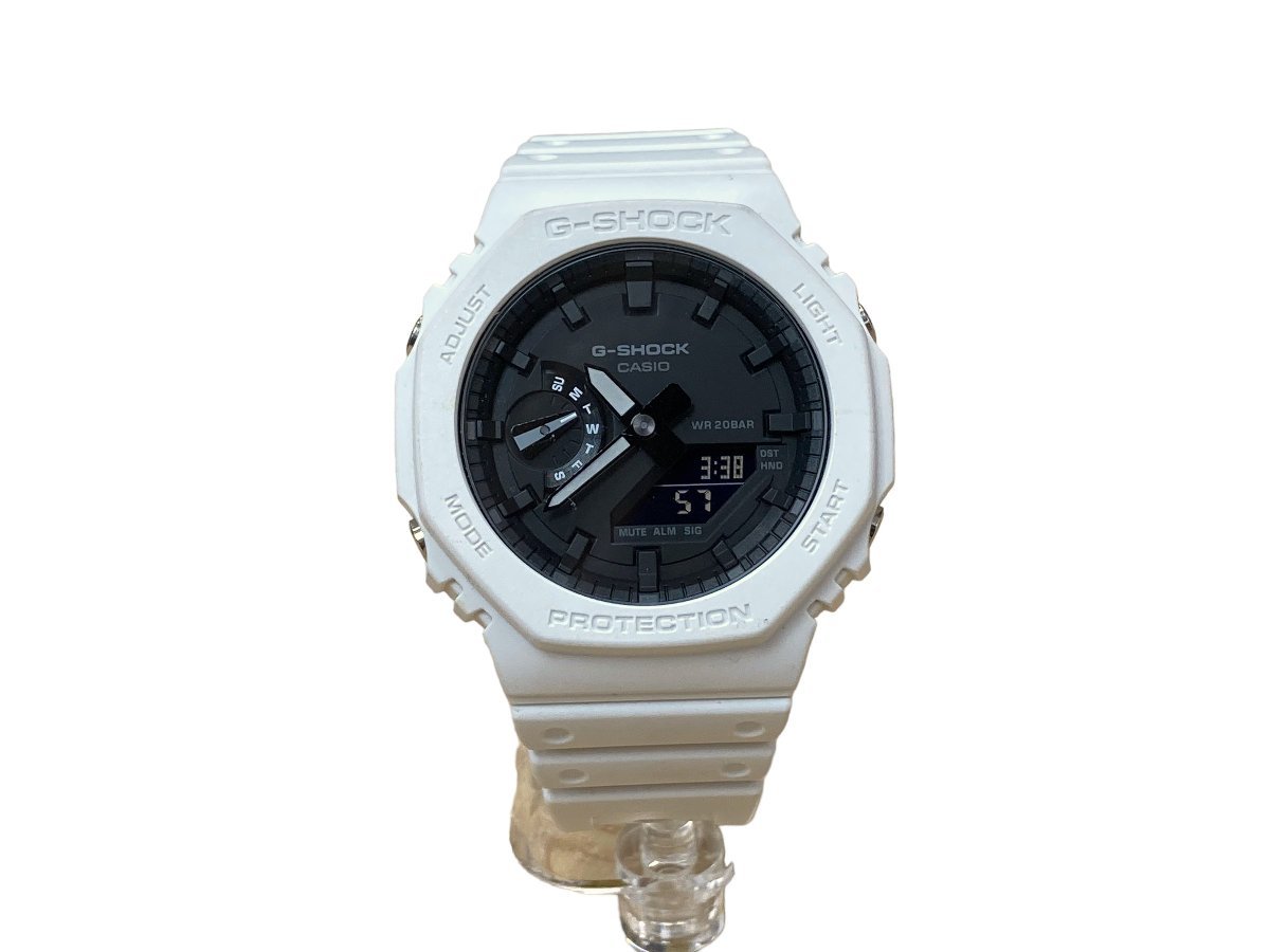 CASIO カシオ G-SHOCK ジーショック デジアナ 腕時計 カシオーク カーボンコアガード GA-2100 ホワイト メンズ /027