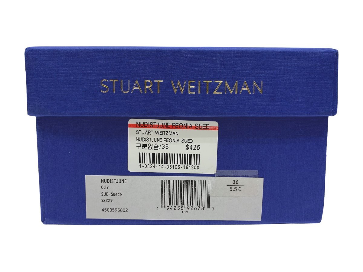 STUART WEITZMAN (スチュワートワイツマン) NUDISTJUNE スエードサンダル パンプス 36 US5.5C S2229 ピンク レディース /036_画像9