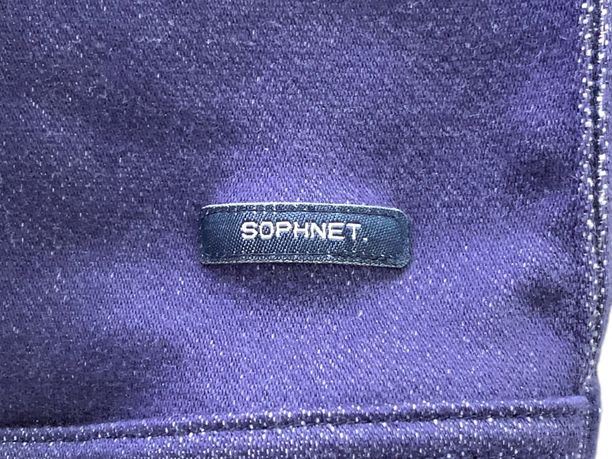 SOPHNET. (ソフネット) ジップアップ ジャケット スェット コットン 150025 L ネイビー メンズ/025_画像8