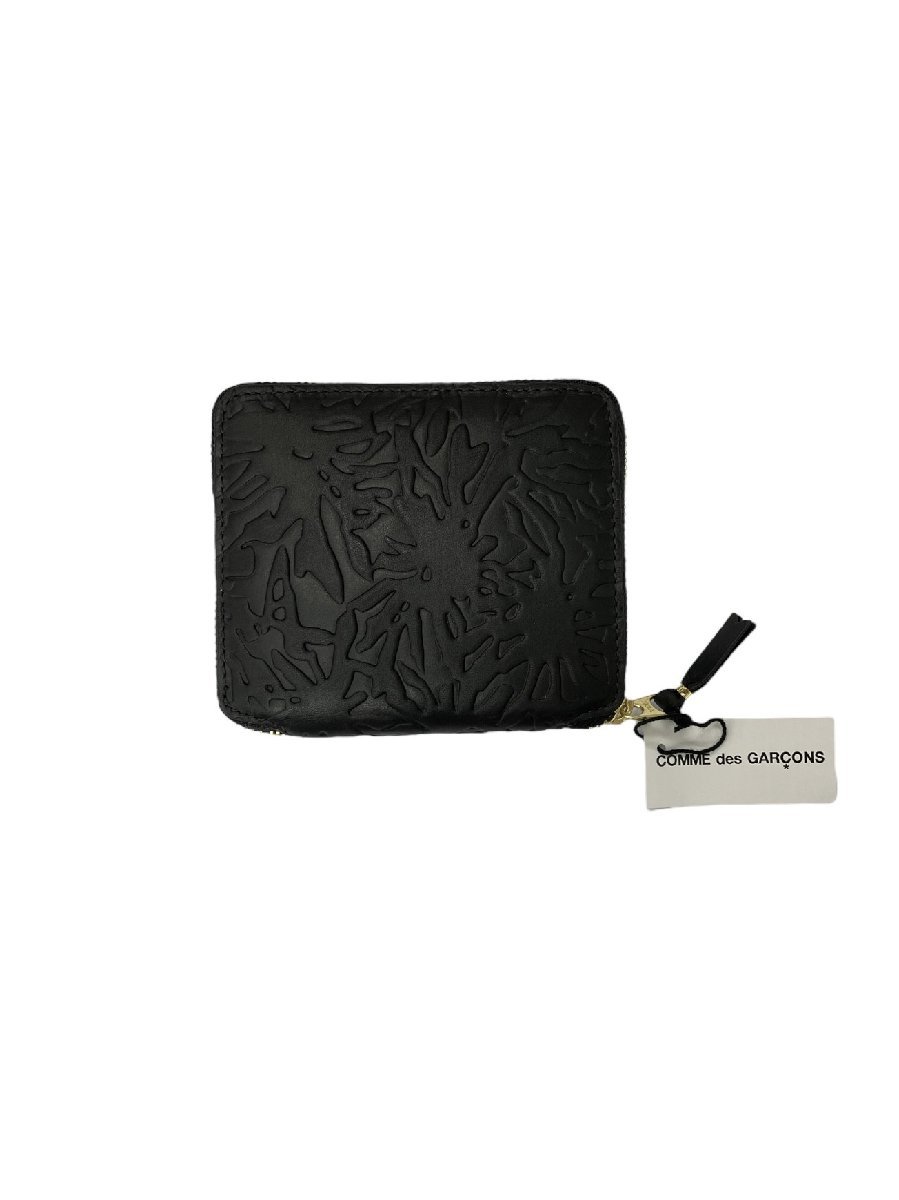 COMME des GARCONS ( Comme des Garcons ) EMBOSSED FOREST WALLET folding twice purse wallet SA2100EF-BKBKOS black leather wi men's /027