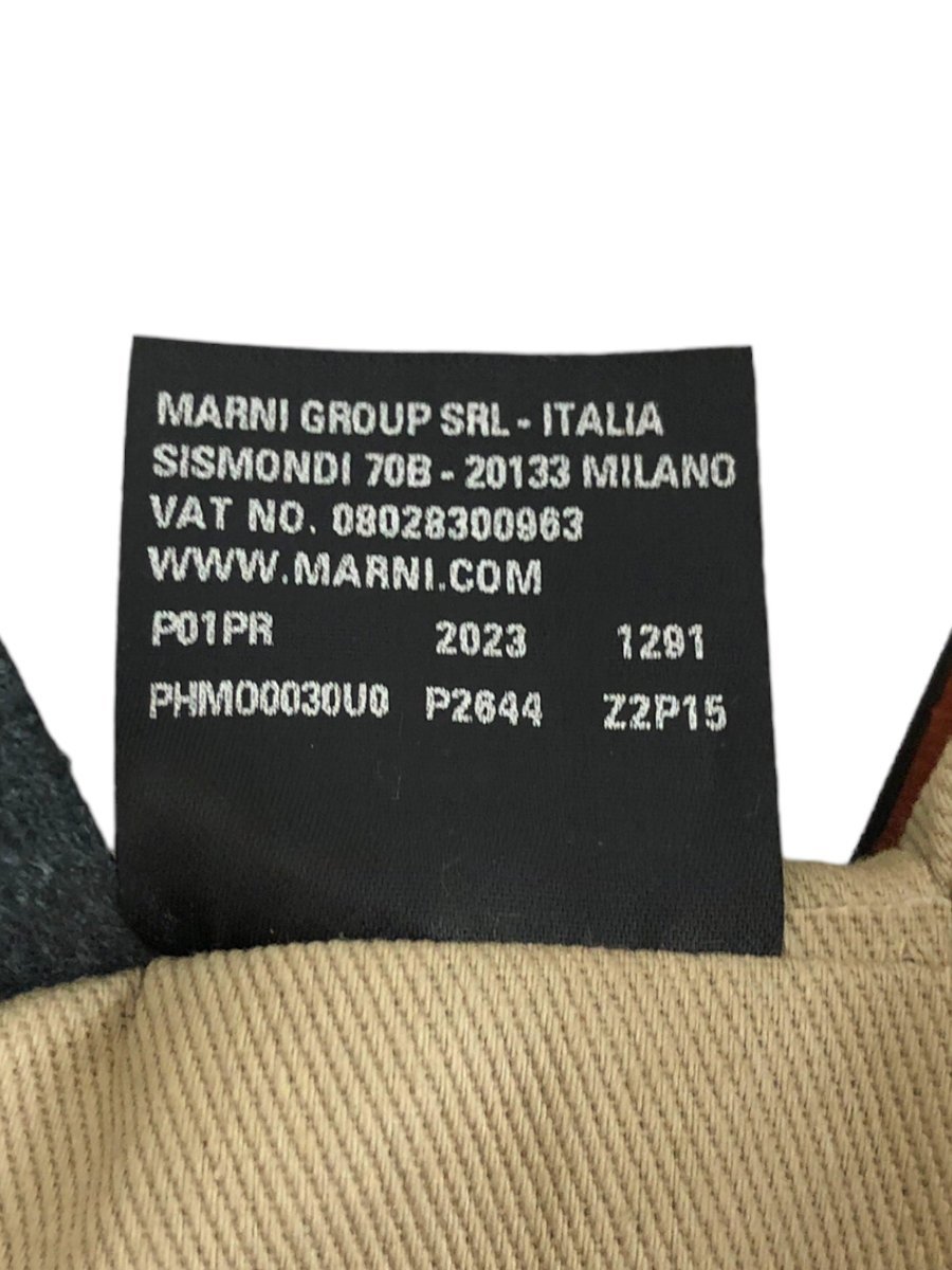 MARNI (マルニ) バイカラー クラッチバッグ レザー PHMO0030U0 P2644 Z2P15 ブラウン 茶 ホワイト レディース/004_画像8
