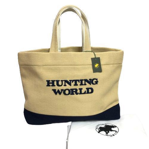 ○☆新品 未使用 HUNTING WORLD ハンティングワールド トートバッグ-