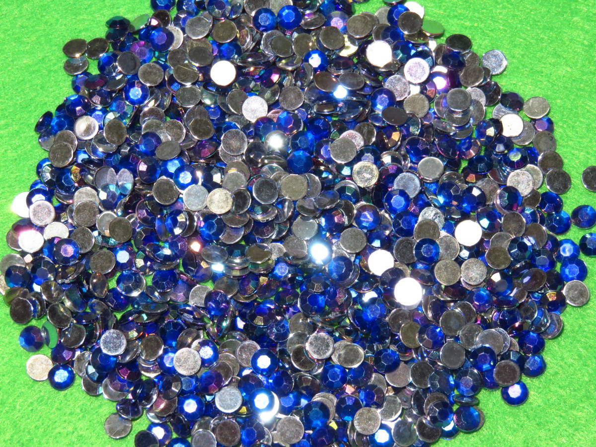 [0 line circle 0]5mm blue Aurora approximately 1,000 piece handicrafts Handmade works deco parts nail art etc. ^^ [ super special price ]