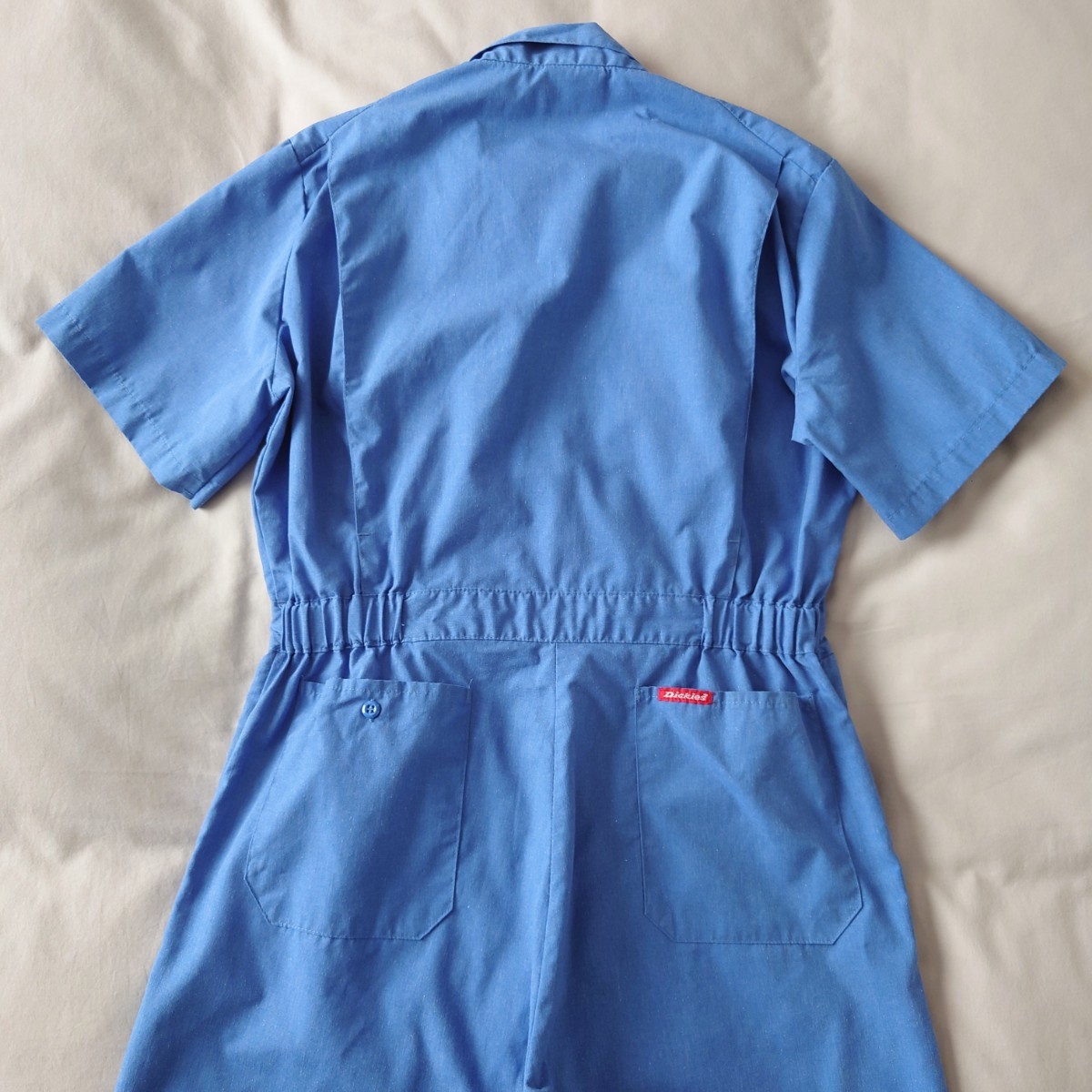 Dickies ディッキーズ 半袖オールインワン ツナギ ライトブルー 古着