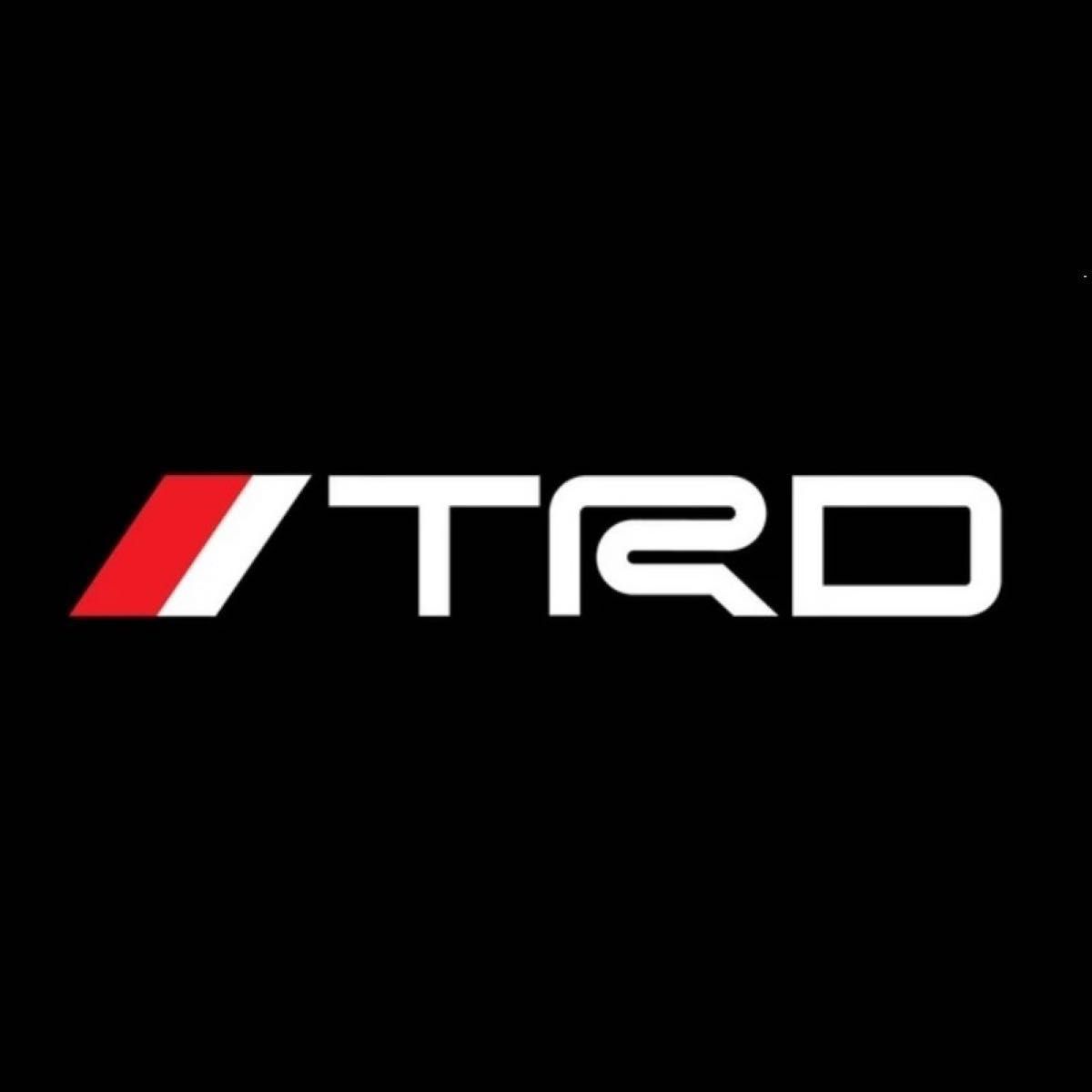 2枚セット TRD トヨタ TOYOTA ステッカー デカール 30cm サイド ウインドウ ホワイト 白 GR