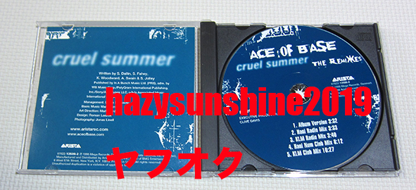 エイス・オブ・ベイス ACE OF BASE 5 TRACK CD HANI KLM MIX CRUEL SUMMER クルーエル・サマー (BANANARAMA COVER)_画像3