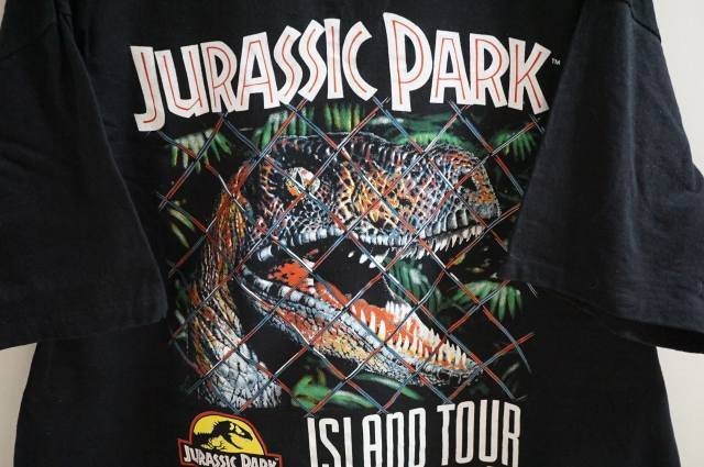 ★★★ヴィンテージ JURASSIC PARK ISLAND TOUR Tシャツ / TAG XL_画像4