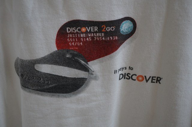 ★★ DISCOVER CARD - DISCOVER 2 GO L/S Tシャツ / DELTA XL /ヴィンテージ 企業系_画像4