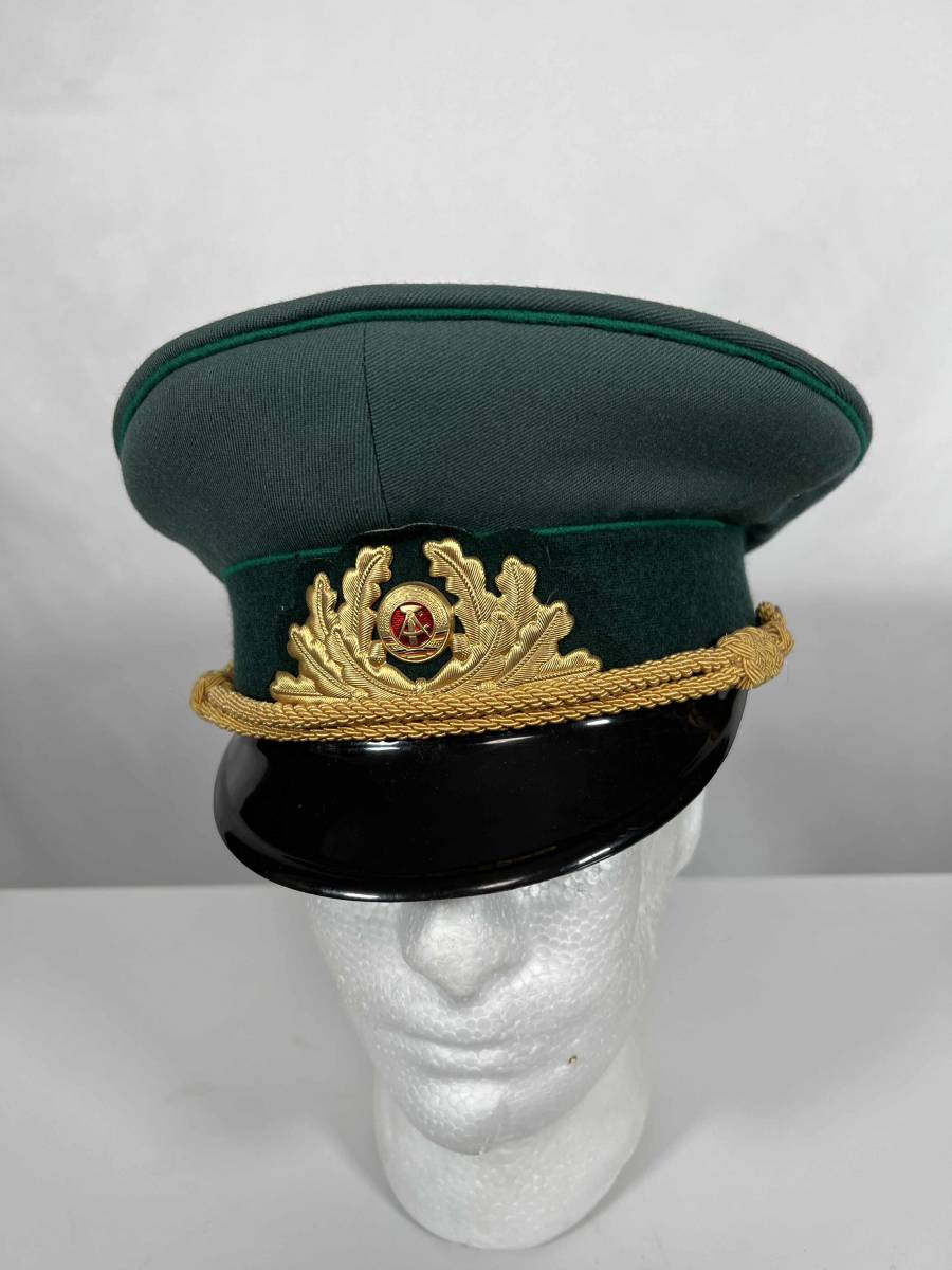 東ドイツ 東ドイツ軍 東ドイツ国境警備隊 Grenztruppen 将官 制帽 DDR NVA 中古品 汚れあり ドイツ人民共和国 BGSの画像2