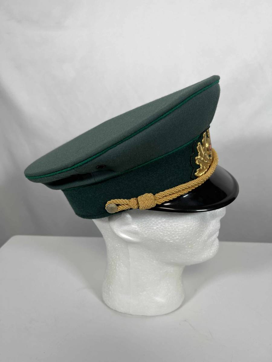 東ドイツ 東ドイツ軍 東ドイツ国境警備隊 Grenztruppen 将官 制帽 DDR NVA 中古品 汚れあり ドイツ人民共和国 BGSの画像6