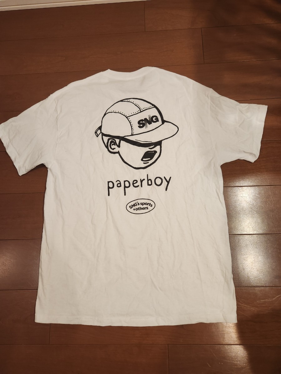 【数々のアワードを受賞】 SNG PAPERBOY レア 貴重 即完売品 XLサイズ ペーパーボーイ MINNANO購入 ミンナノ ニューバランス LQQKSTUDIO ダブルネームTシャツ 文字、ロゴ 【数々のアワードを受賞】 SNG PAPERBOY レア 貴重 即完売品 XLサイズ ペーパーボーイ MINNANO購入 ミンナノ ニューバランス LQQKSTUDIO ダブルネームTシャツ 文字、ロゴ