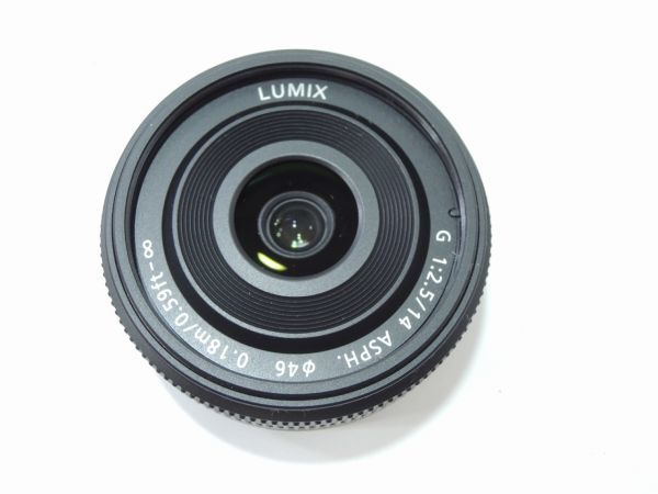 Panasonic LUMIX G 14mm/F2.5 ASPH. H-H014 広角パンケーキレンズ 単