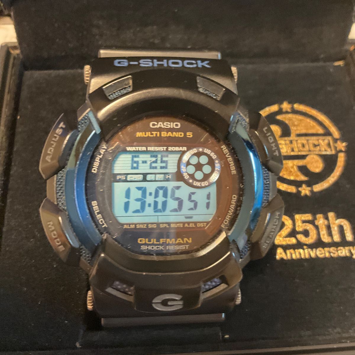 G-SHOCK 25周年限定モデル　ガルフマン　MasterBlue タフソーラー電波　GW-9125C