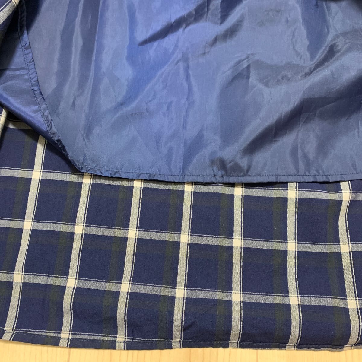 美品】GU ジーユー チェックスキッパーワンピース(半袖 美品】GU ジーユー チェックスキッパーワンピース(半袖