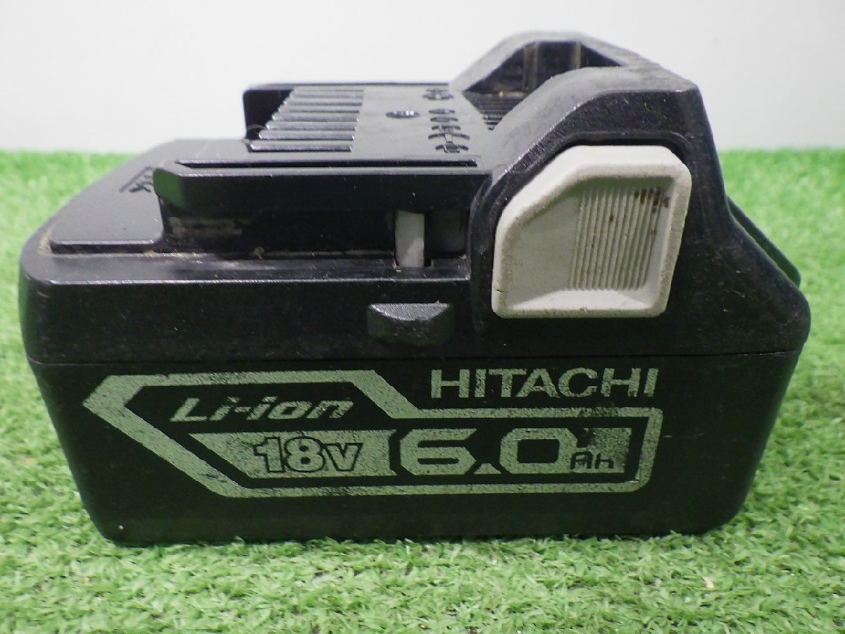 使用感あり★日立 バッテリー 18V 6.0Ah BSL1860 電動工具 充電式 蓄電池 HiKOKI ハイコーキ HITACHI 傷や汚れあり 中古品_画像3