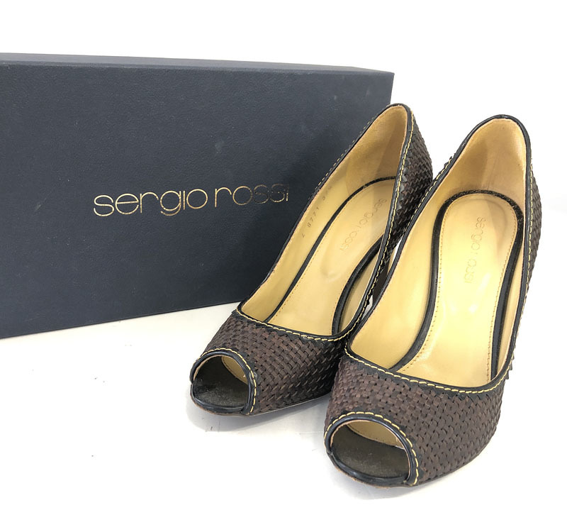 超安い品質 ◇◇sergiorossi☆ハイヒール オープントゥ ◇◇ 送料無料