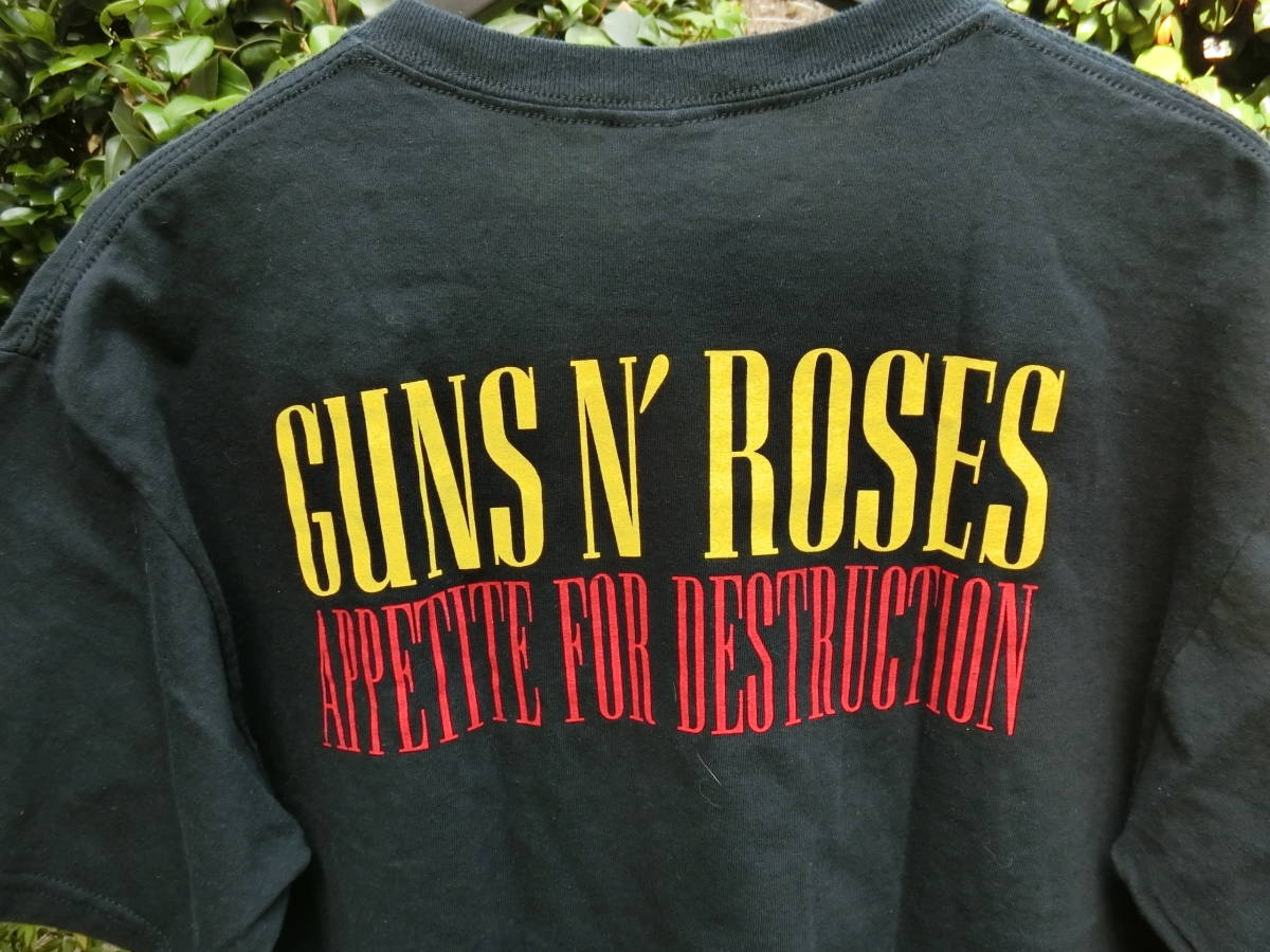 GUNS N ROSES バンドTシャツ　ロックT　ブラック　ガンズアンドローゼス　　ガンズ　2004　アペタイトフォーデストラクション_画像9